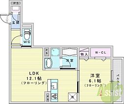 D-residence蛍池東町 1LDKの間取図画像