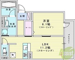 D-residence蛍池東町 1LDKの間取図画像