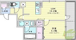 D-residence蛍池東町 1LDKの間取図画像