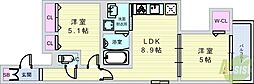 ラモーナ豊南町南 2LDKの間取図画像