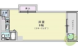 セレニテ豊中 ワンルームの間取図画像
