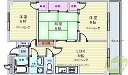 フローレンスS.Y 3LDKの間取図画像