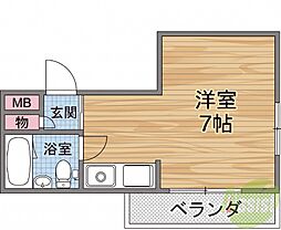 IBK・HOUSE ワンルームの間取図画像