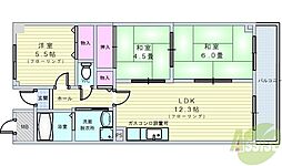 ユマン蛍苑 3LDKの間取図画像