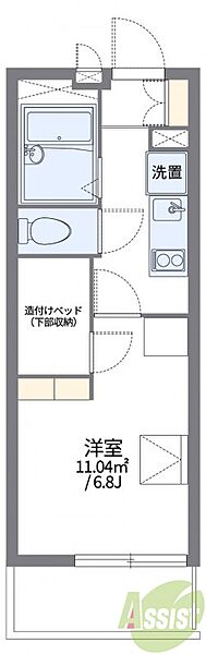 レオパレス若竹II ｜大阪府豊中市若竹町2丁目(賃貸マンション1K・3階・19.87㎡)の写真 その2