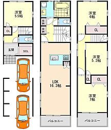 物件画像 東加賀屋3丁目　建築条件付き土地