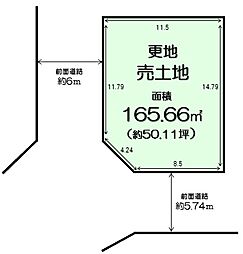 物件画像 中長尾1丁　建築条件無し土地