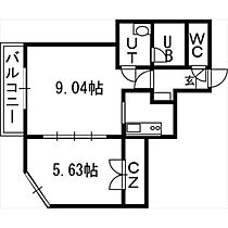 北海道札幌市北区北二十三条西8丁目（賃貸マンション1LDK・5階・36.69㎡） その2