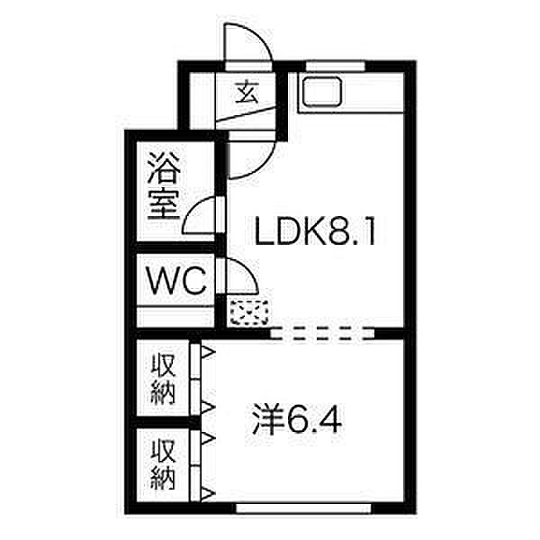 北海道札幌市北区北十八条西5丁目(賃貸マンション1LDK・5階・32.66㎡)の写真 その2