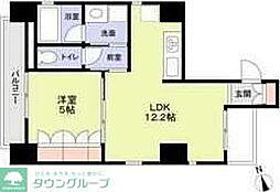 名古屋市営名城線 東別院駅 徒歩10分の賃貸マンション 8階1LDKの間取り