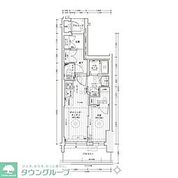 名古屋臨海高速あおなみ線 ささしまライブ駅 徒歩8分の賃貸マンション 11階1DKの間取り
