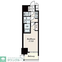 S-RESIDENCE庄内通North 7階1Kの間取り