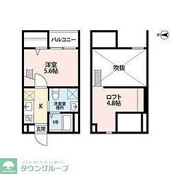 liberte(リベルテ) 1階1Kの間取り