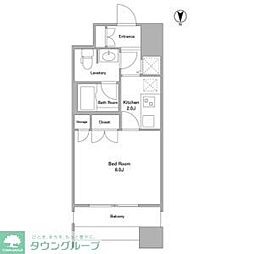 名古屋市営桜通線 久屋大通駅 徒歩5分の賃貸マンション 12階1Kの間取り