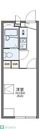 レオパレスＫ’ｓ　ｗｉｌｌ 2階1Kの間取り