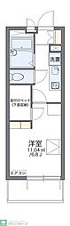 レオパレス東長田 2階1Kの間取り