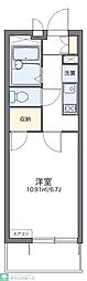 レオパレス旭丘 1階1Kの間取り