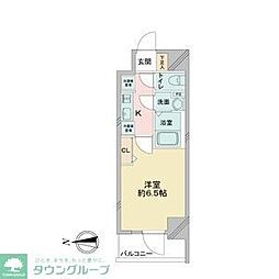 アステリ鶴舞ディオ 11階1Kの間取り
