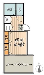 名古屋市営鶴舞線 浄心駅 徒歩1分の賃貸マンション 4階1Kの間取り