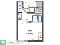 レオネクスト池上 1Kの間取図画像