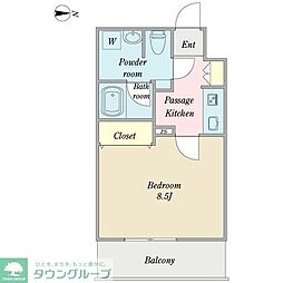 プロシード大須 1Kの間取図画像