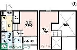 lapislazuli ワンルームの間取図画像