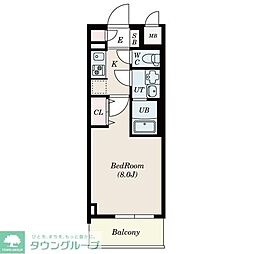 S-RESIDENCE志賀本通North 1Kの間取図画像