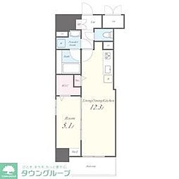 SOU大須 1LDKの間取図画像