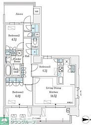 GRANPASEO丸の内 3LDKの間取図画像