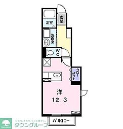 サンリット柳森 ワンルームの間取図画像