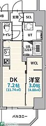 GranVia浄心家賃ダウン(半年間)他キャンペーン中 1SLDKの間取図画像