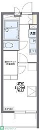 レオパレスまつばら 1Kの間取図画像
