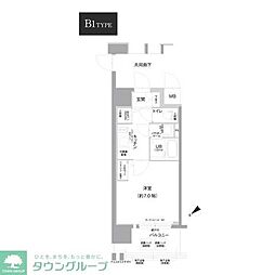 エスリード千種パークフロント 1Kの間取図画像