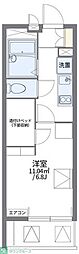 レオパレスまつばら 1Kの間取図画像