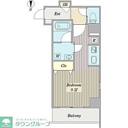 SJSakurayama ワンルームの間取図画像