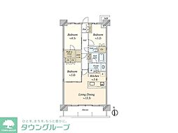 パークホームズLaLa名古屋みなとアクルス 3SLDKの間取図画像