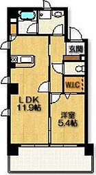 LaFELMO菊坂 1LDKの間取図画像