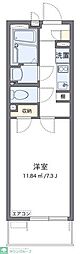 クレイノSOLUTIONS6 1Kの間取図画像