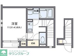 CLEINOFIVER-HILLS 1Kの間取図画像