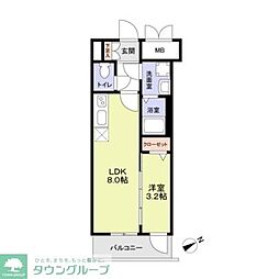 FORTRESS新栄 1LDKの間取図画像
