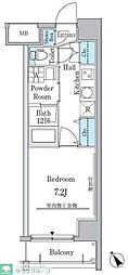 ジオステージ本山 1Kの間取図画像