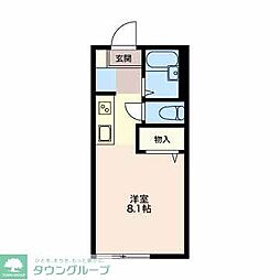 シティハイツ平安 ワンルームの間取図画像
