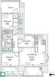 GRANPASEO丸の内 3LDKの間取図画像