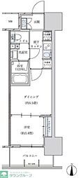 パークアクシス名古屋山王 1DKの間取図画像