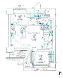 デュオステージ武蔵関 1SLDKの間取図画像