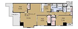 アパガーデンスクエア四条烏丸 3LDKの間取図画像