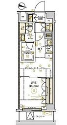 ドムス・スタイル武蔵小山 3階1DKの間取り