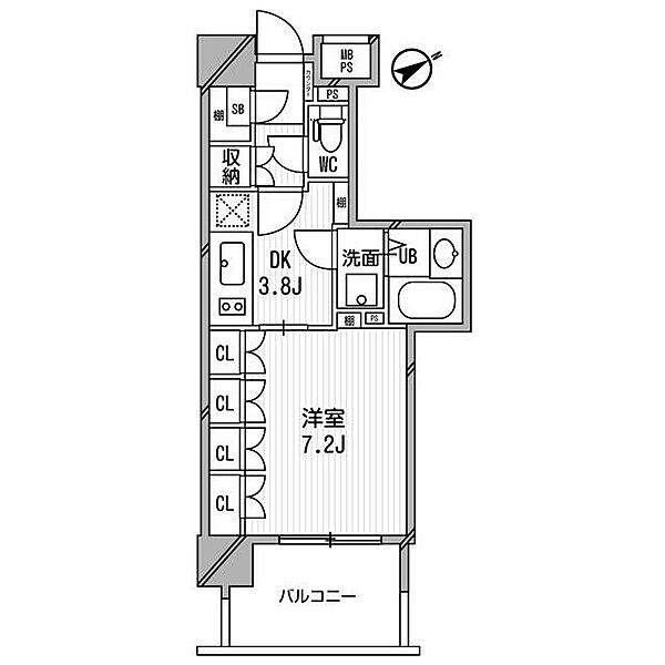 ライオンズシティ白金高輪 806｜東京都港区三田５丁目(賃貸マンション1DK・8階・30.95㎡)の写真 その2