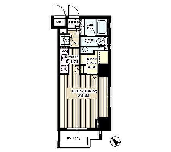 パークルージュ赤坂檜町 607｜東京都港区赤坂７丁目(賃貸マンション1R・6階・30.36㎡)の写真 その2