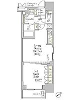 パークヴィラ恵比寿 203 ｜ 東京都渋谷区恵比寿３丁目38-15（賃貸マンション1LDK・2階・39.77㎡） その2